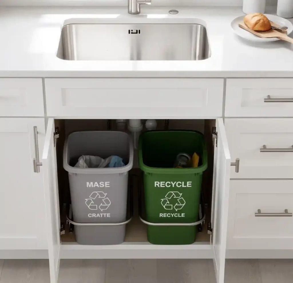 11-Kitchen Trash Can Idea