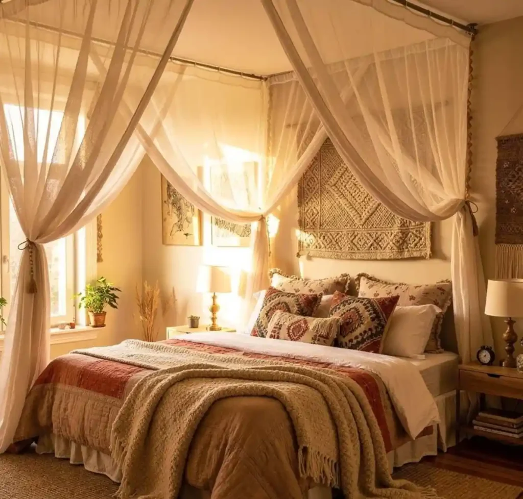 11-Modern Bohemian Bedroom Decor Idea