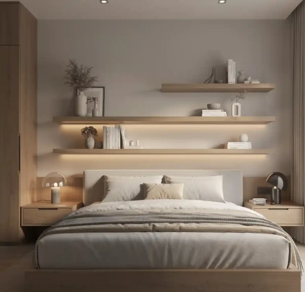 11-No Headboard Bedroom Idea