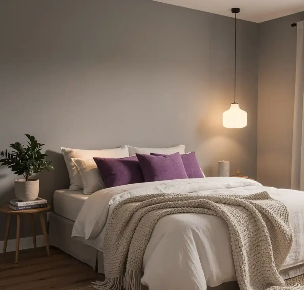 11-Purple Bedroom Idea