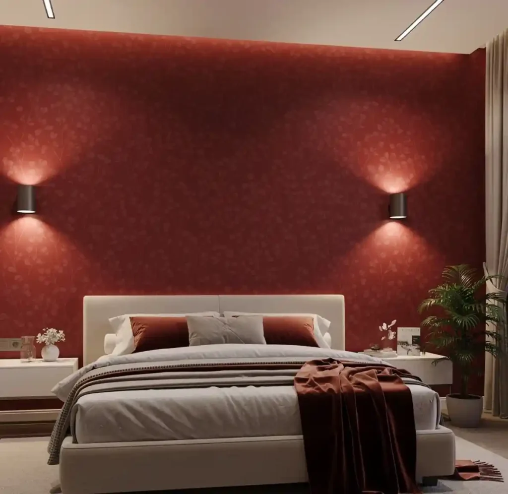 11-Red Bedroom Idea