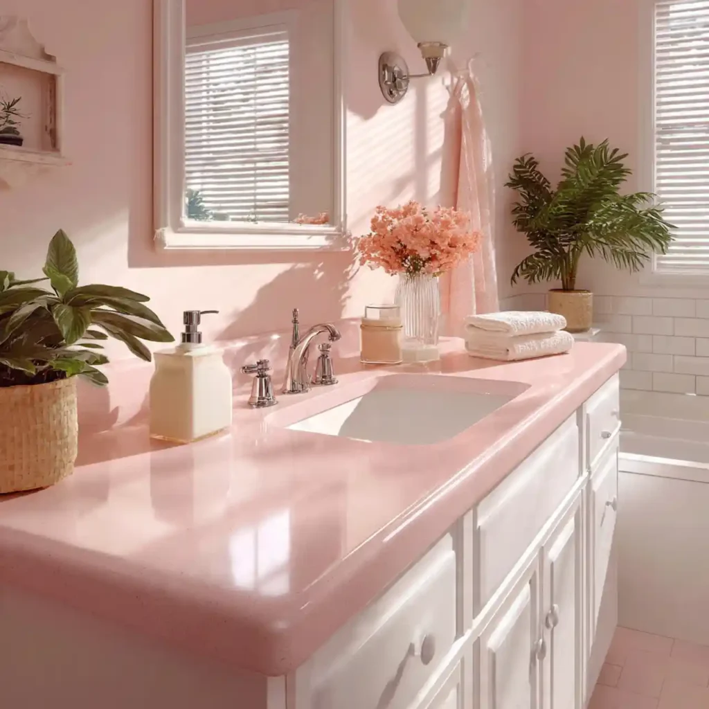 11-Stunning Pink Bathroom Idea
