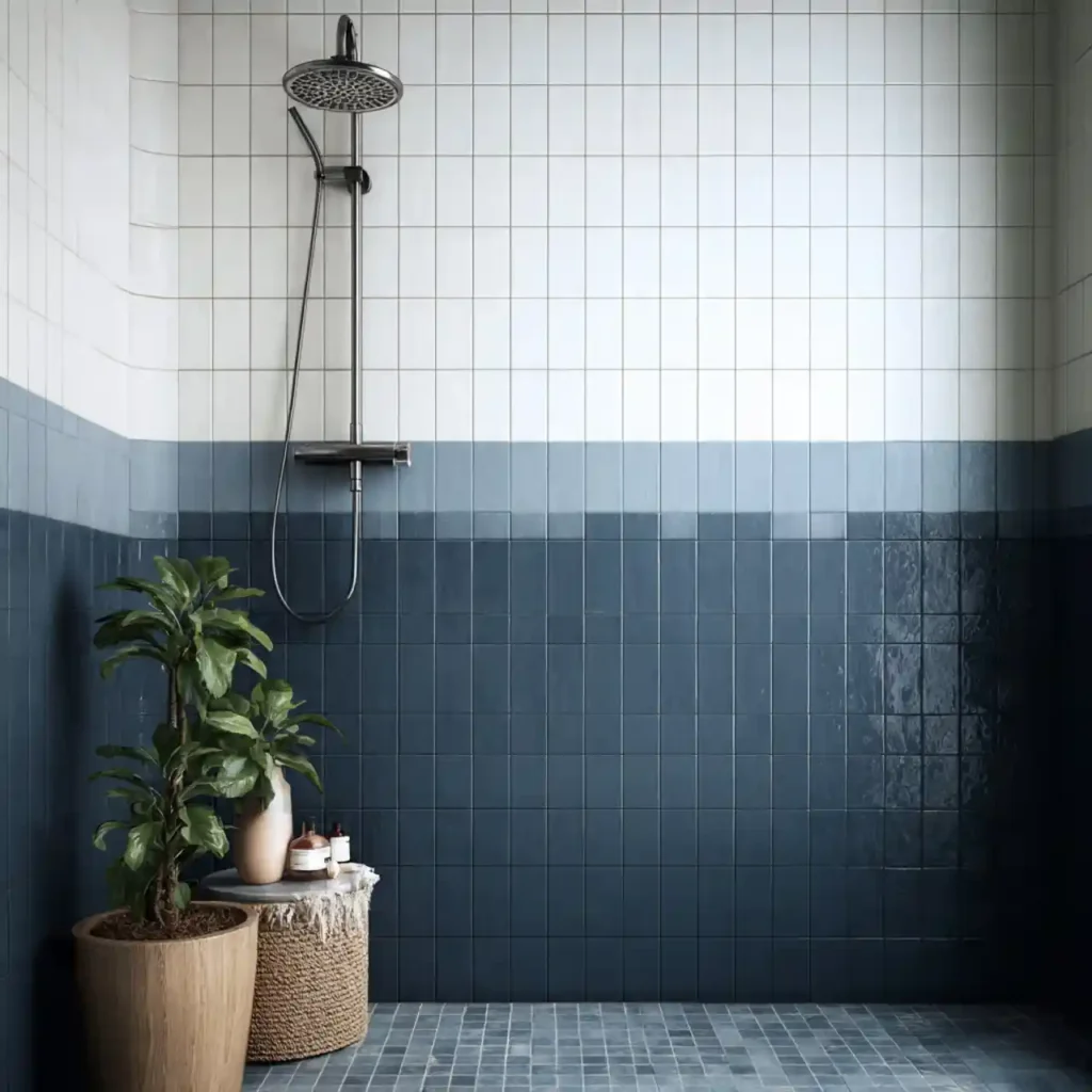 11-Unique Shower Tile Design Idea