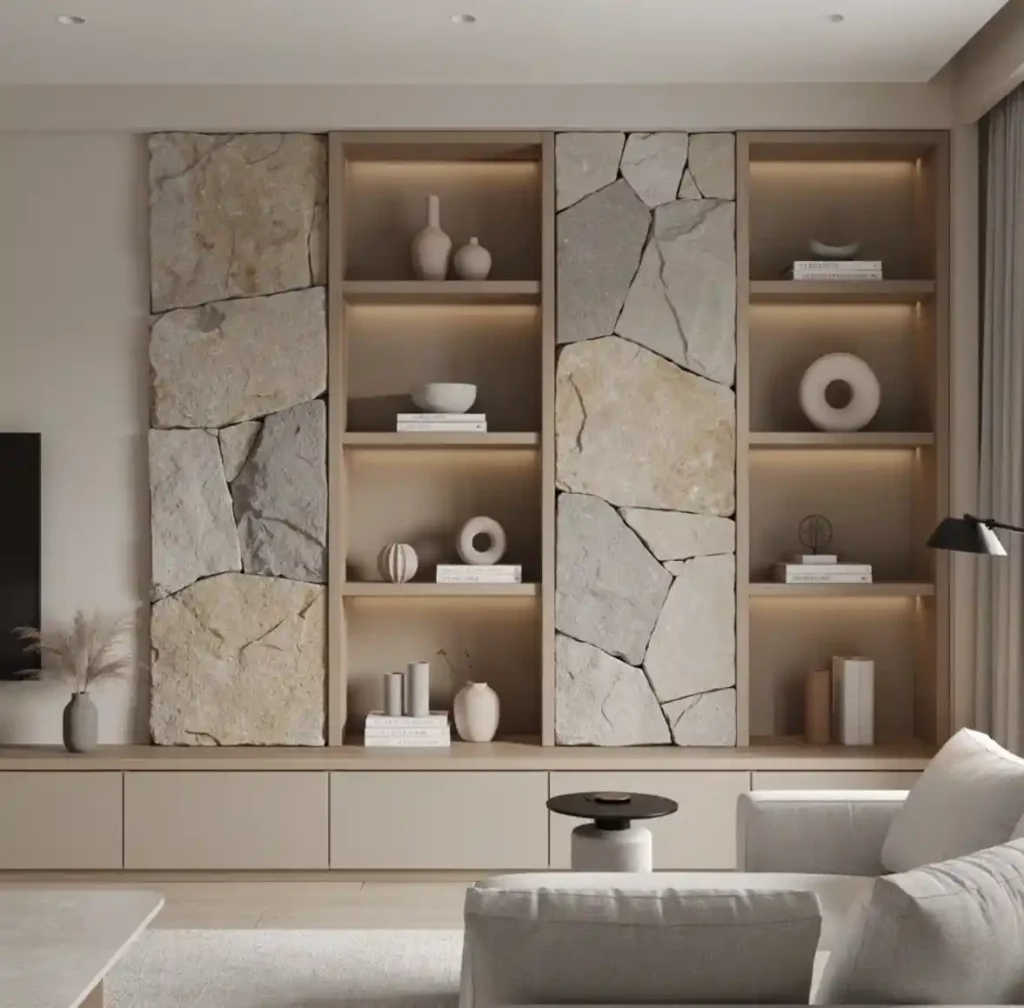 12-Built-In Shelves Living Room Idea