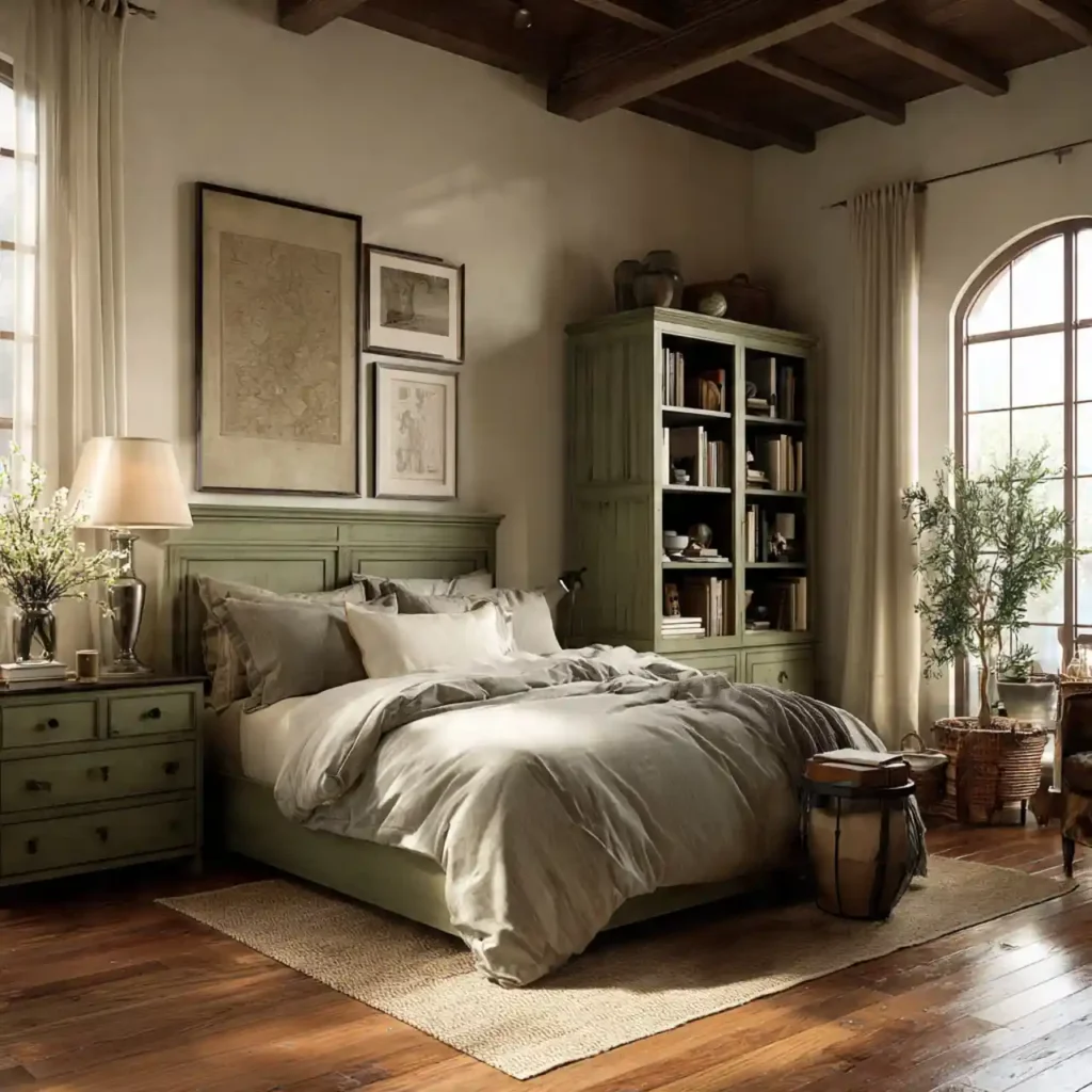 12-Green Bedroom Idea