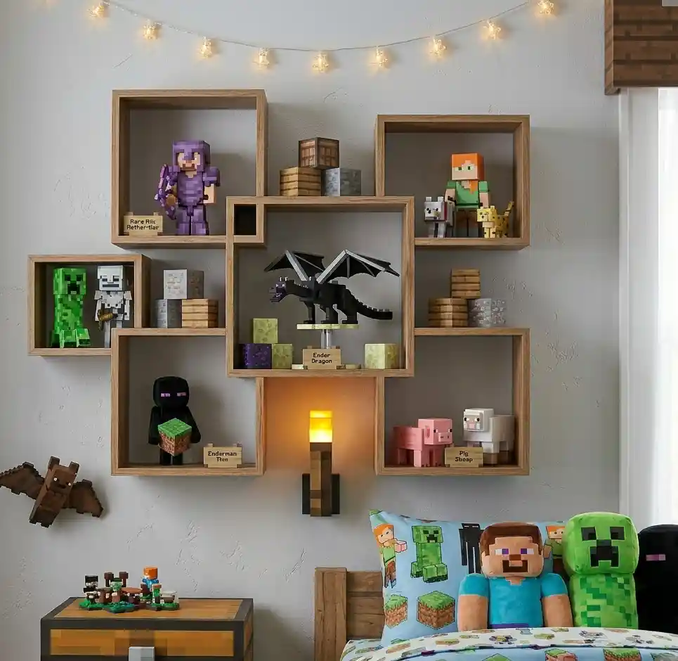 12-Minecraft Bedroom Idea
