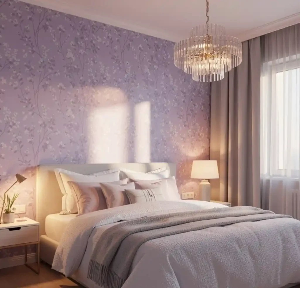 12-Purple Bedroom Idea