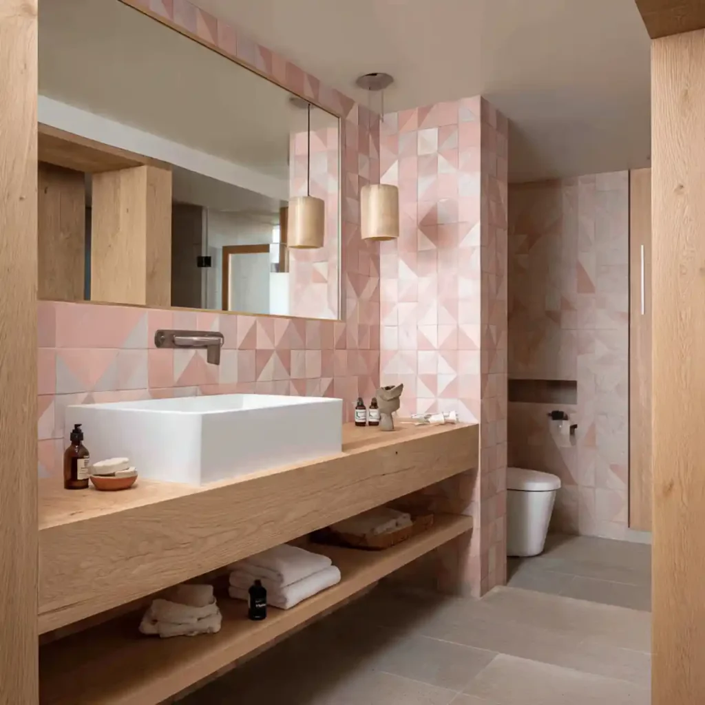 12-Stunning Pink Bathroom Idea