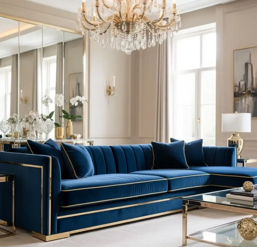 13-Blue Living Room Idea