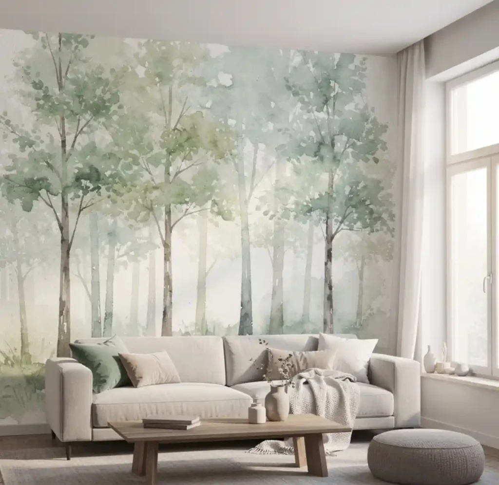 13-Creative Living Room Wall Idea