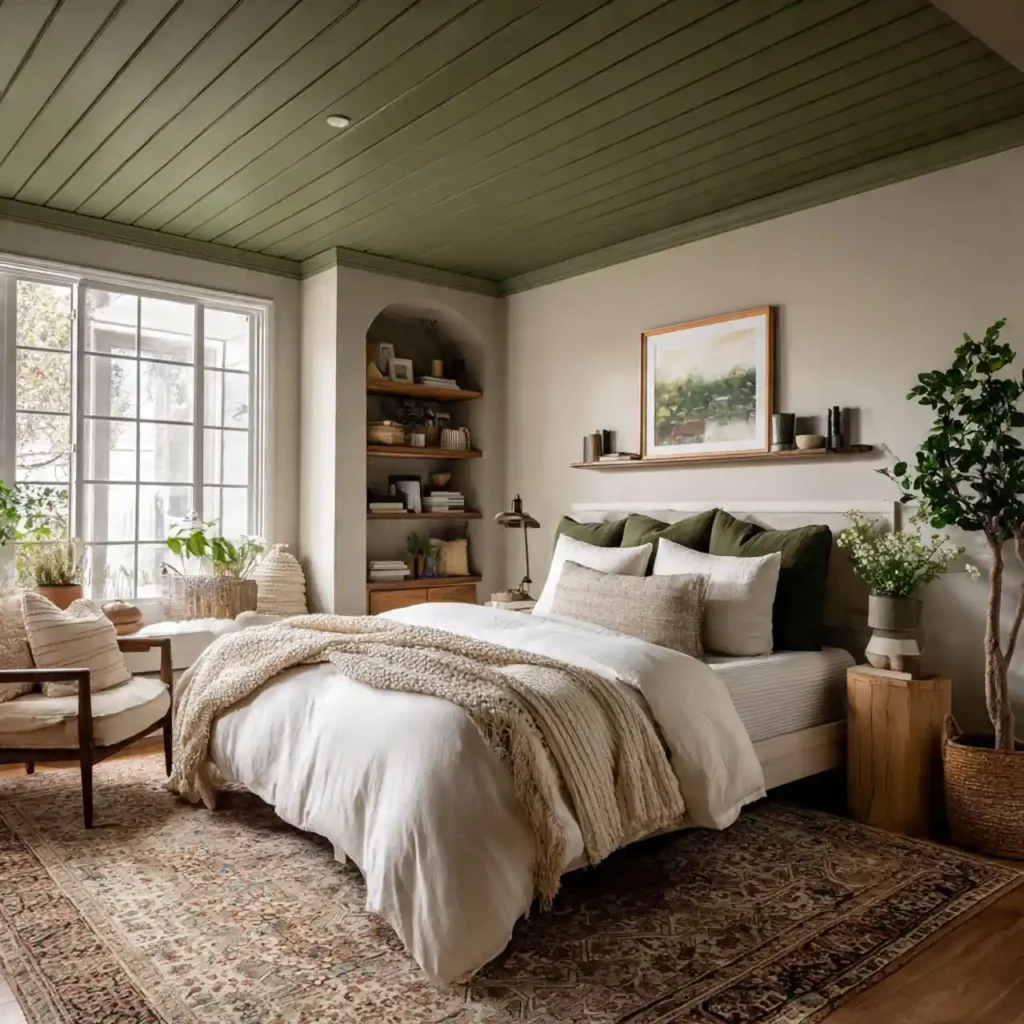 13-Green Bedroom Idea