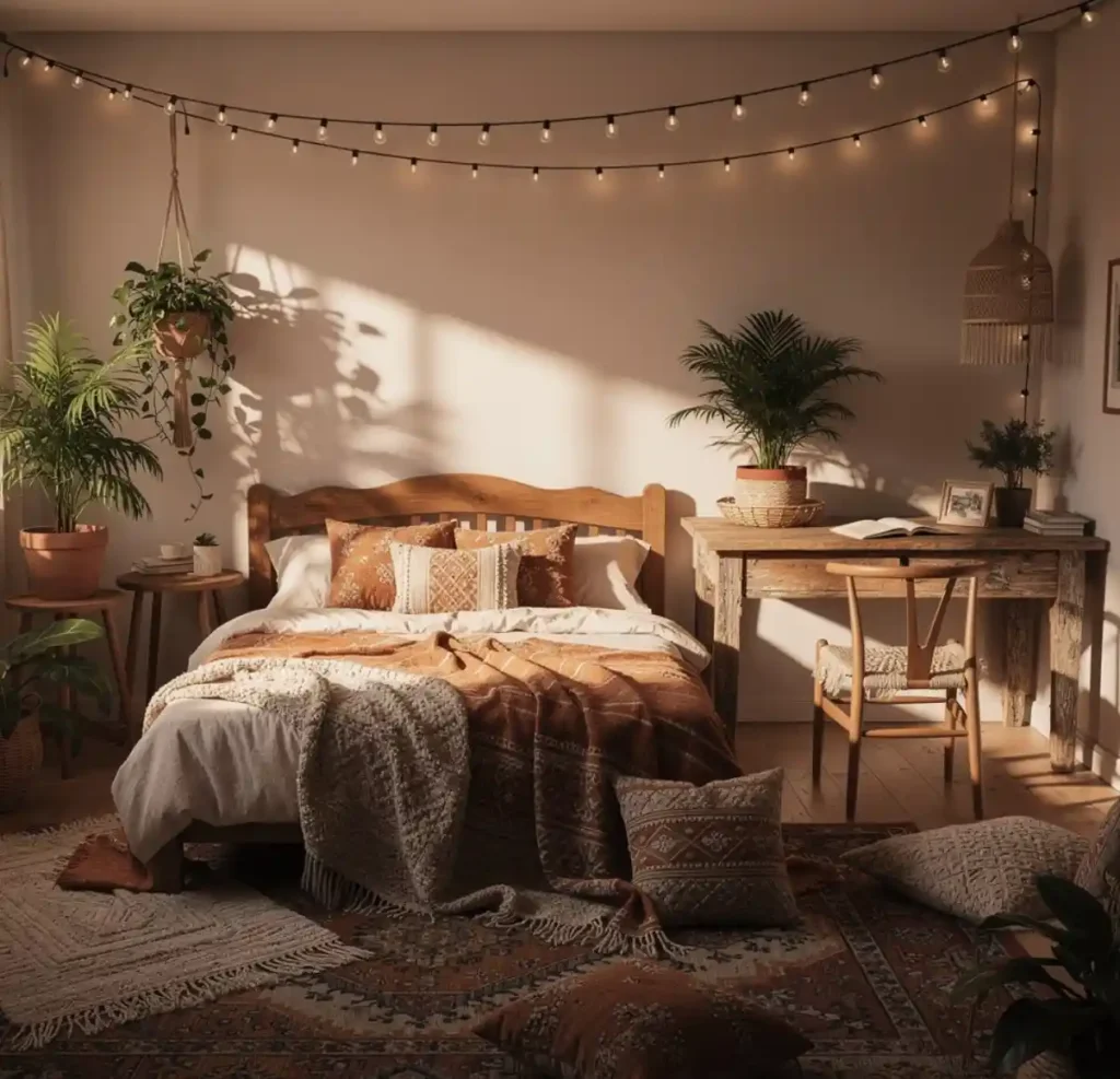 13-Modern Bohemian Bedroom Decor Idea