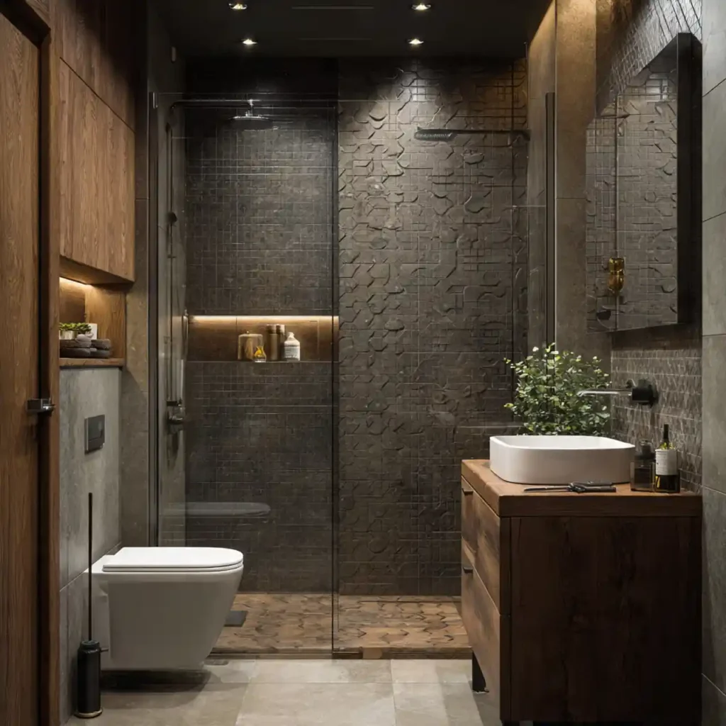13-Small Bathroom with Shower Idea