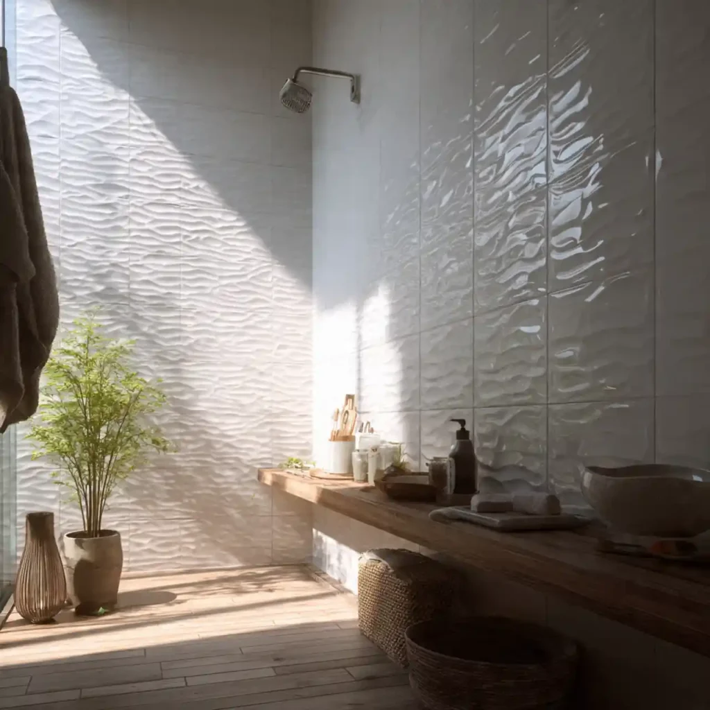 13-Unique Shower Tile Design Idea