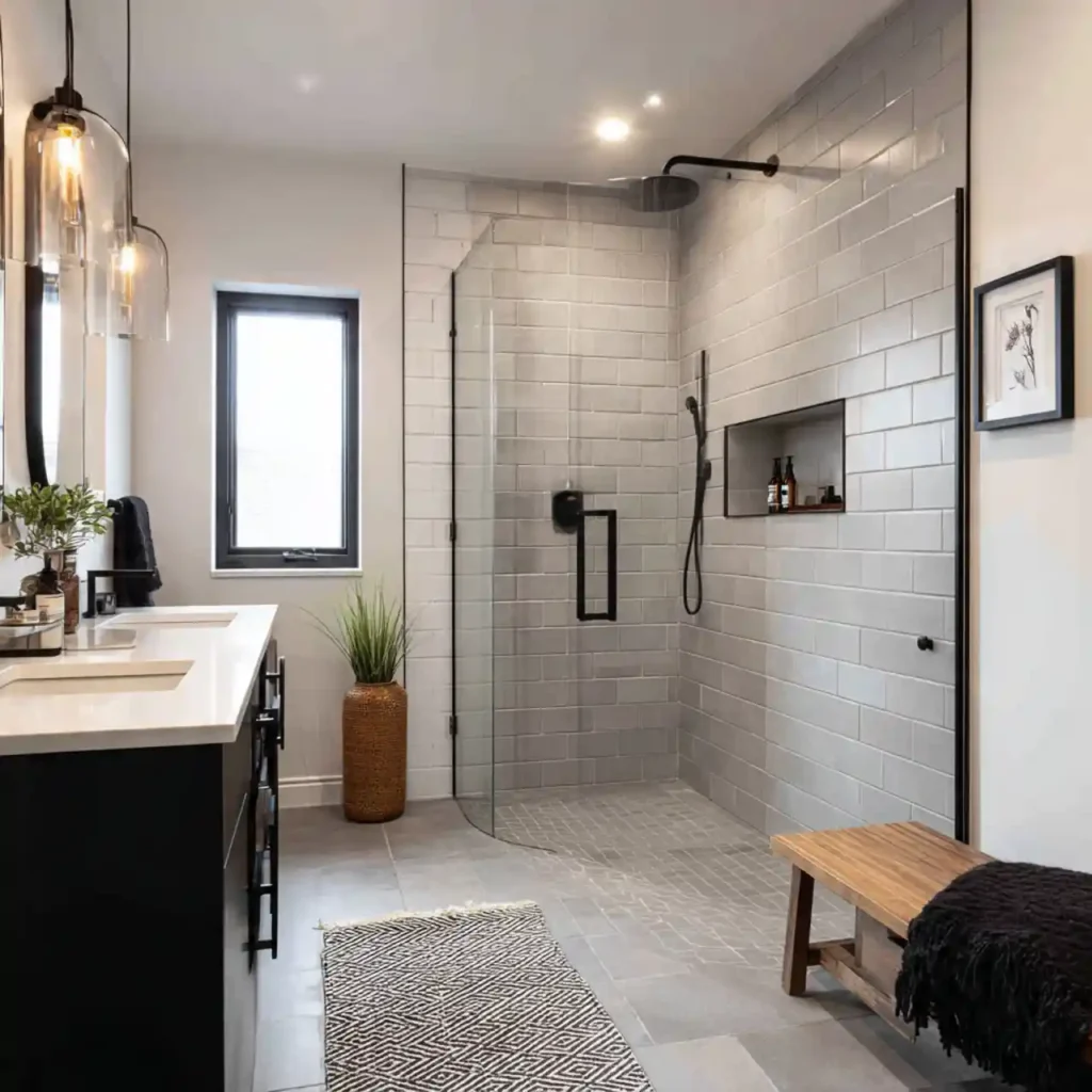 13-Walk-In Shower No Door Idea