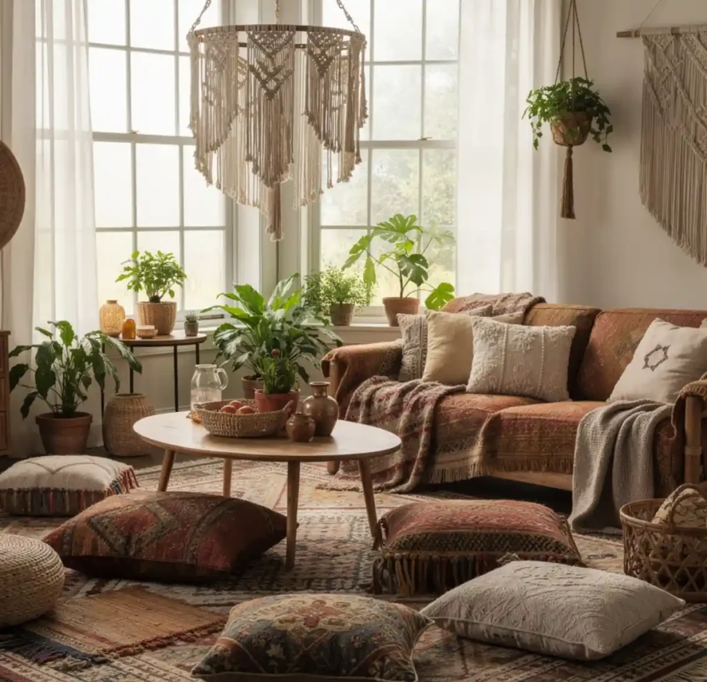 14-Boho Living Room Idea