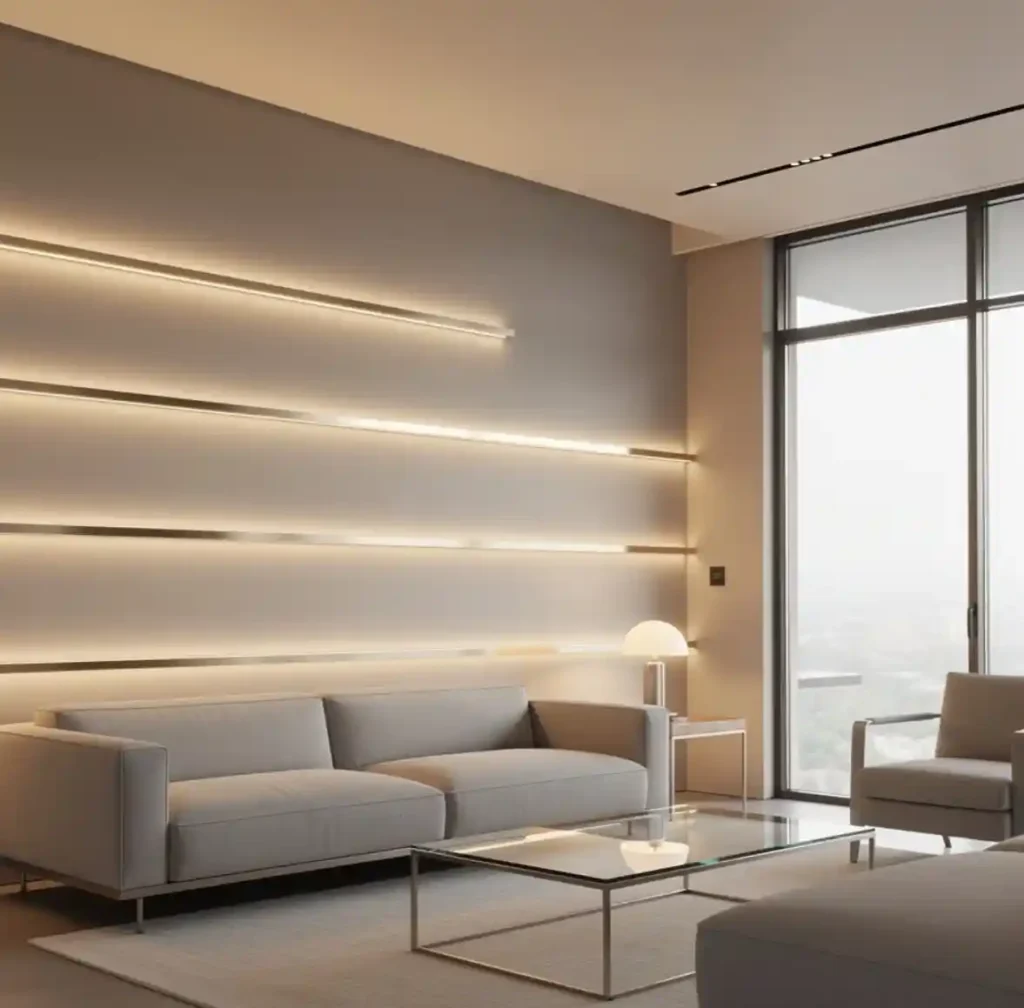 14-Creative Living Room Wall Idea