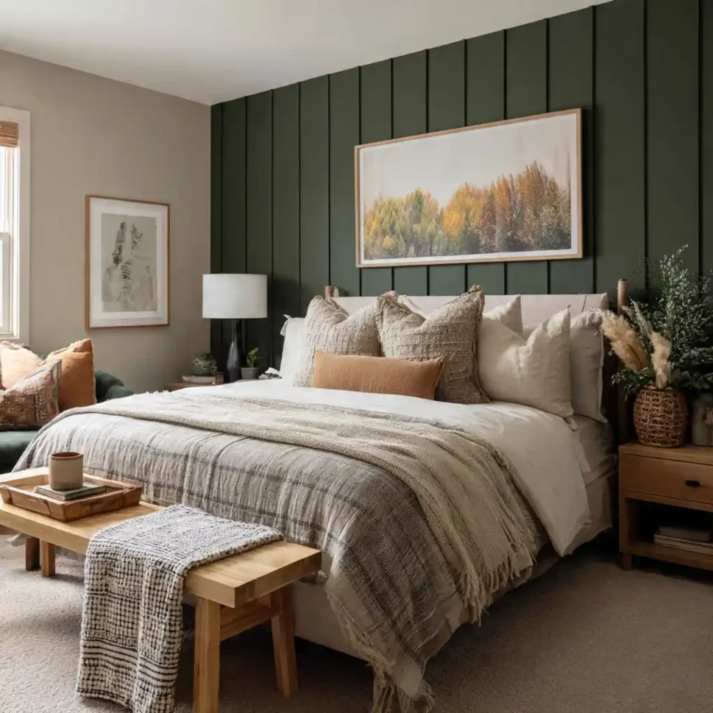 14-Green Bedroom Idea