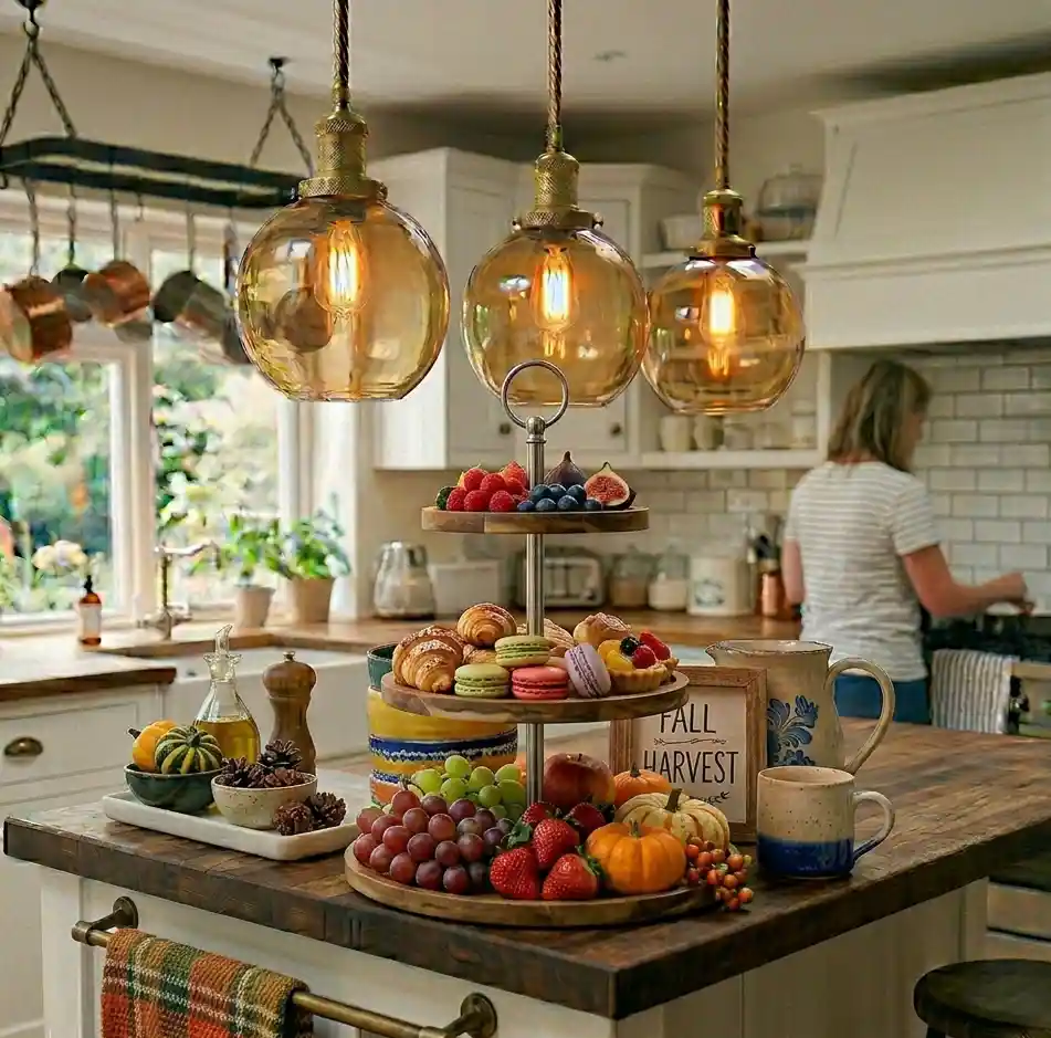 14-Kitchen Island Decor Idea