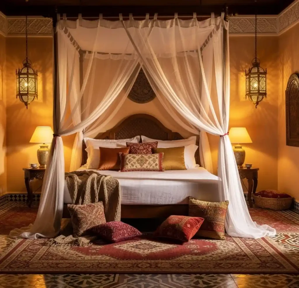 14-Moroccan Bedroom Decor Idea