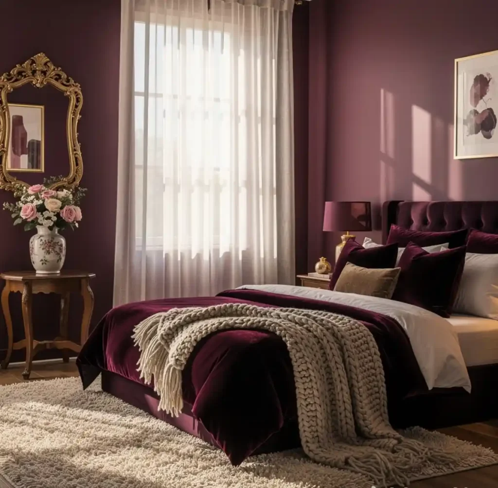 14-Purple Bedroom Idea