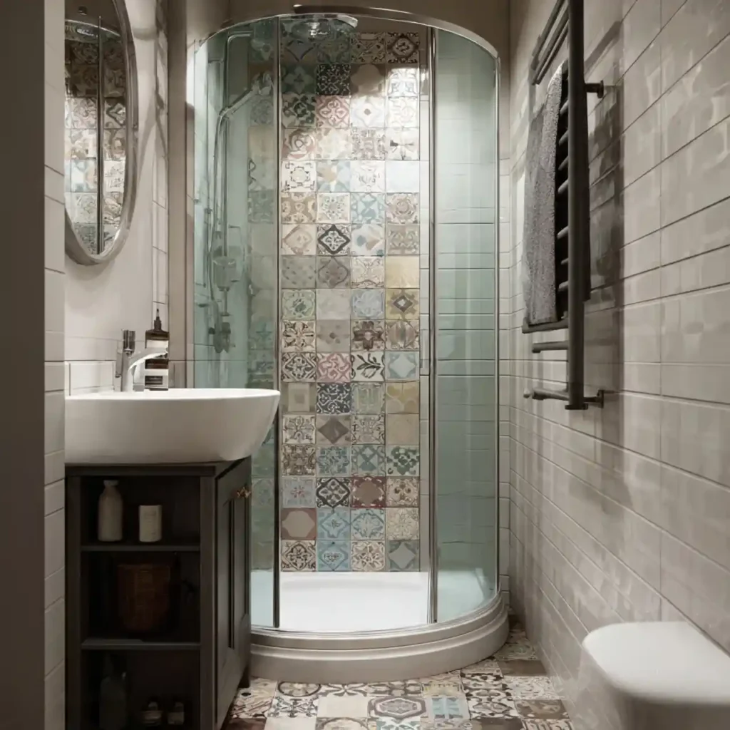 14-Small Bathroom with Shower Idea