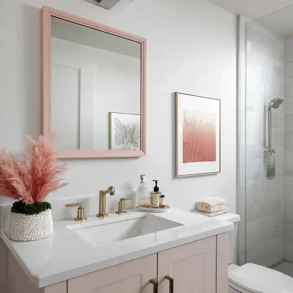 14-Stunning Pink Bathroom Idea
