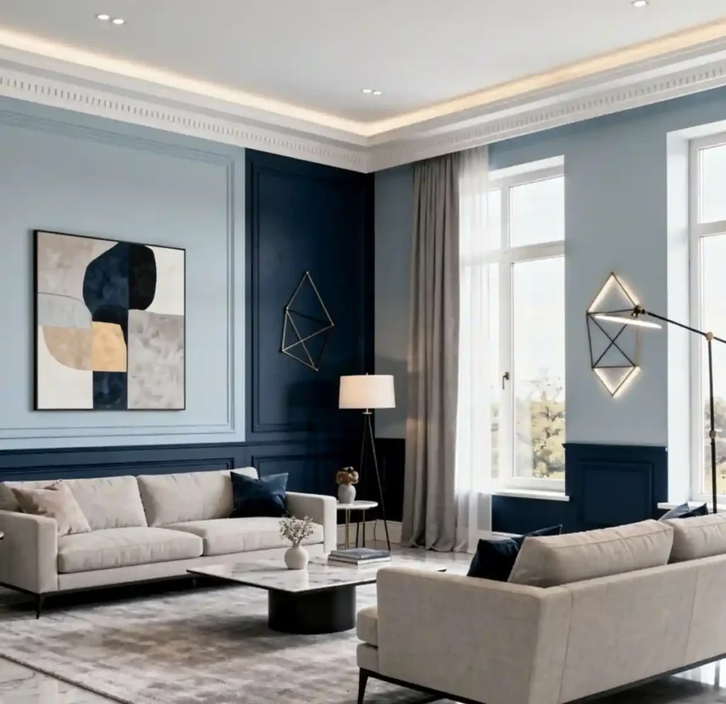 15-Blue Living Room Idea