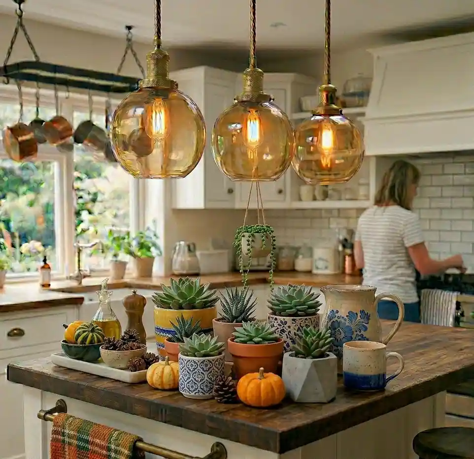 15-Kitchen Island Decor Idea