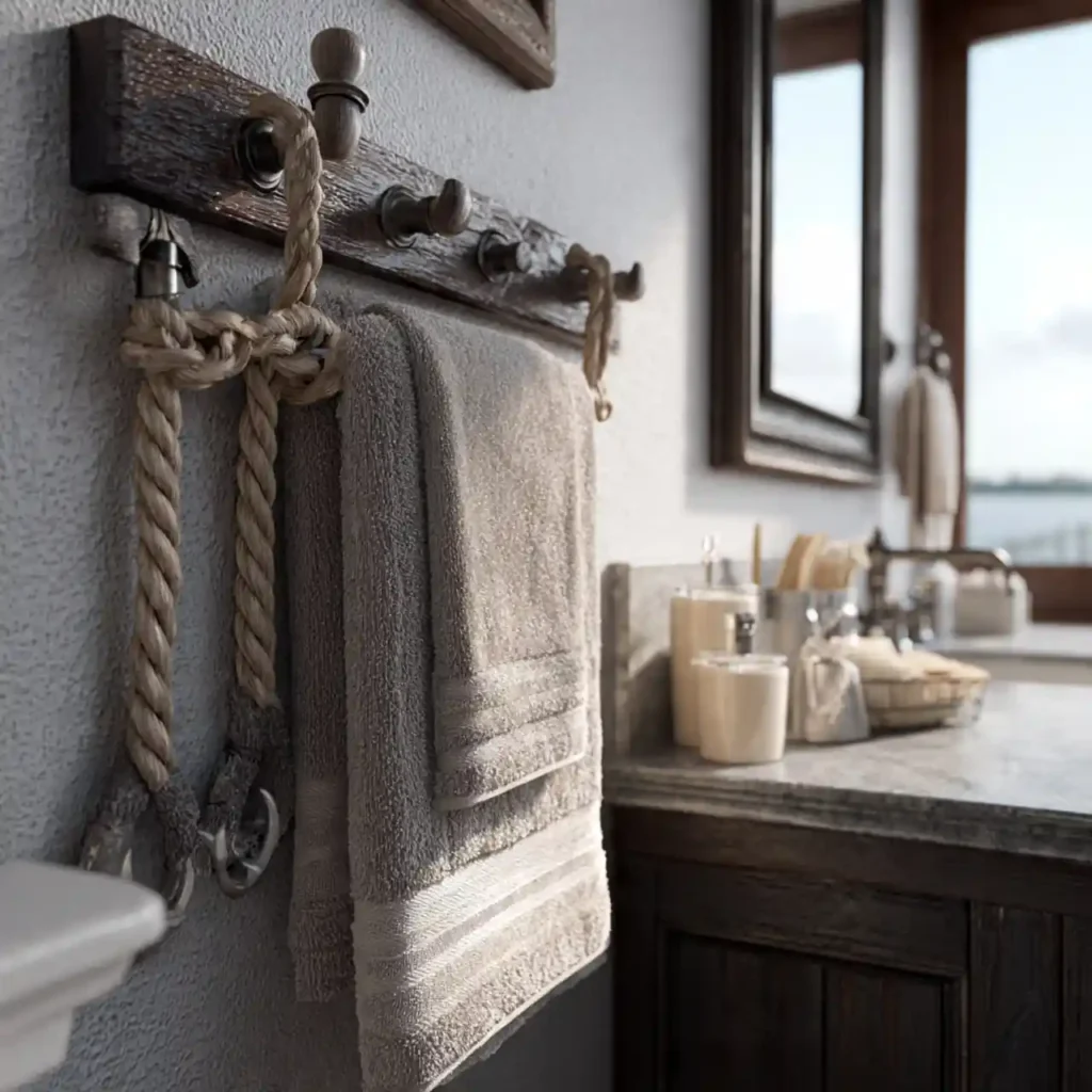 15-Unique Towel Rack Idea