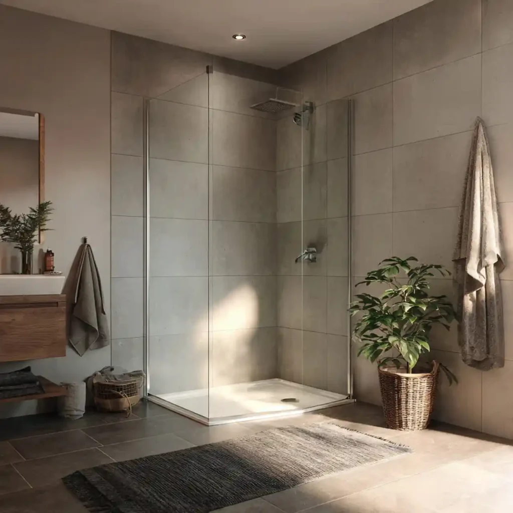 15-Walk-In Shower No Door Idea