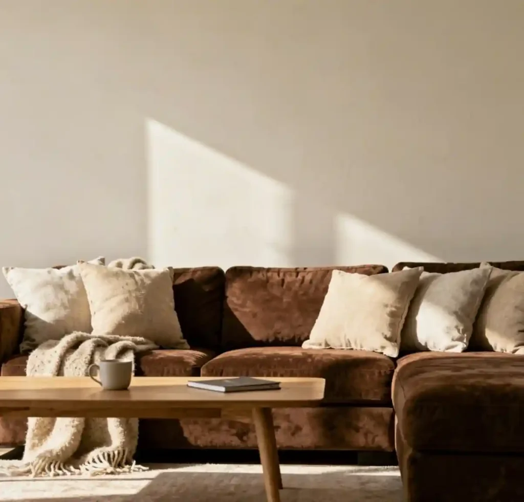 16-Brown Living Room Idea