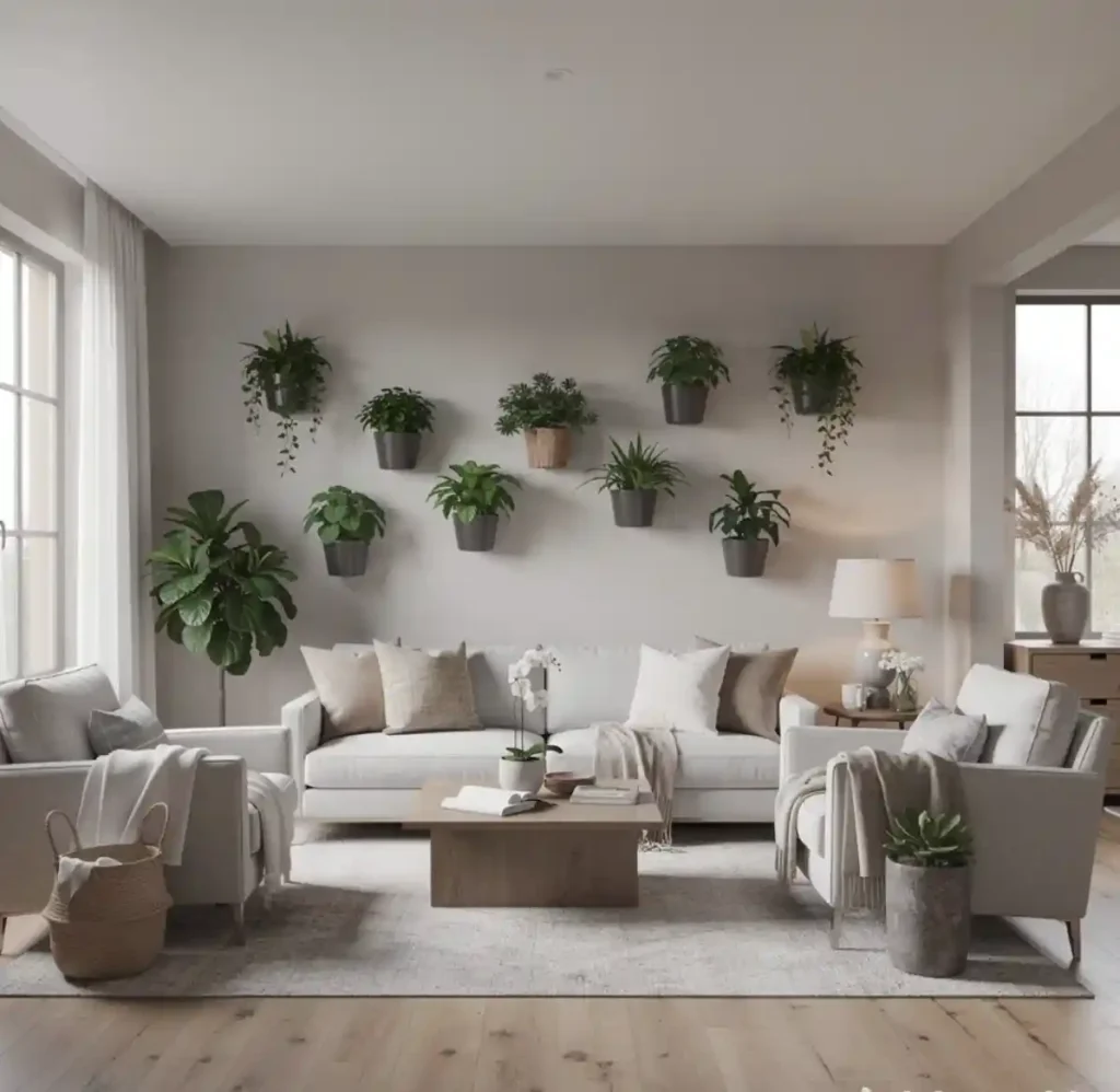 16-Creative Living Room Wall Idea