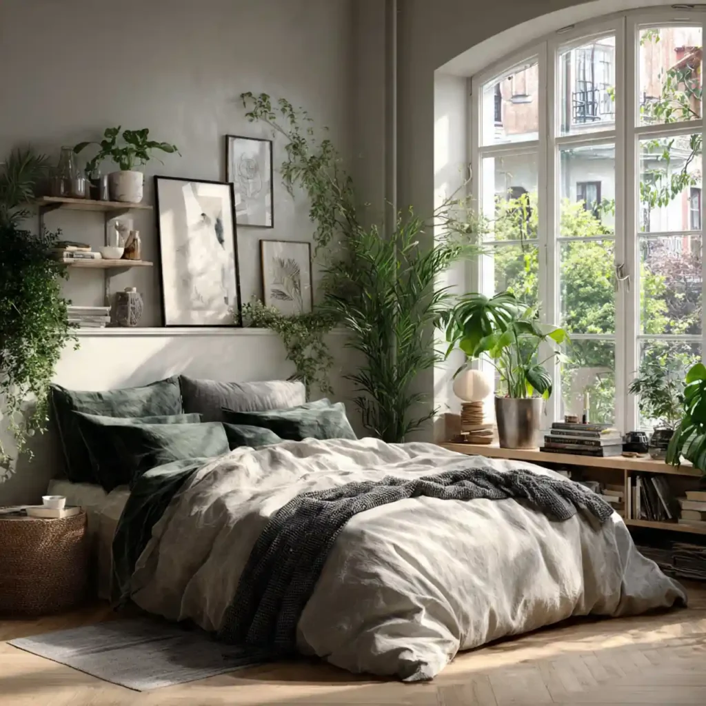 16-Green Bedroom Idea