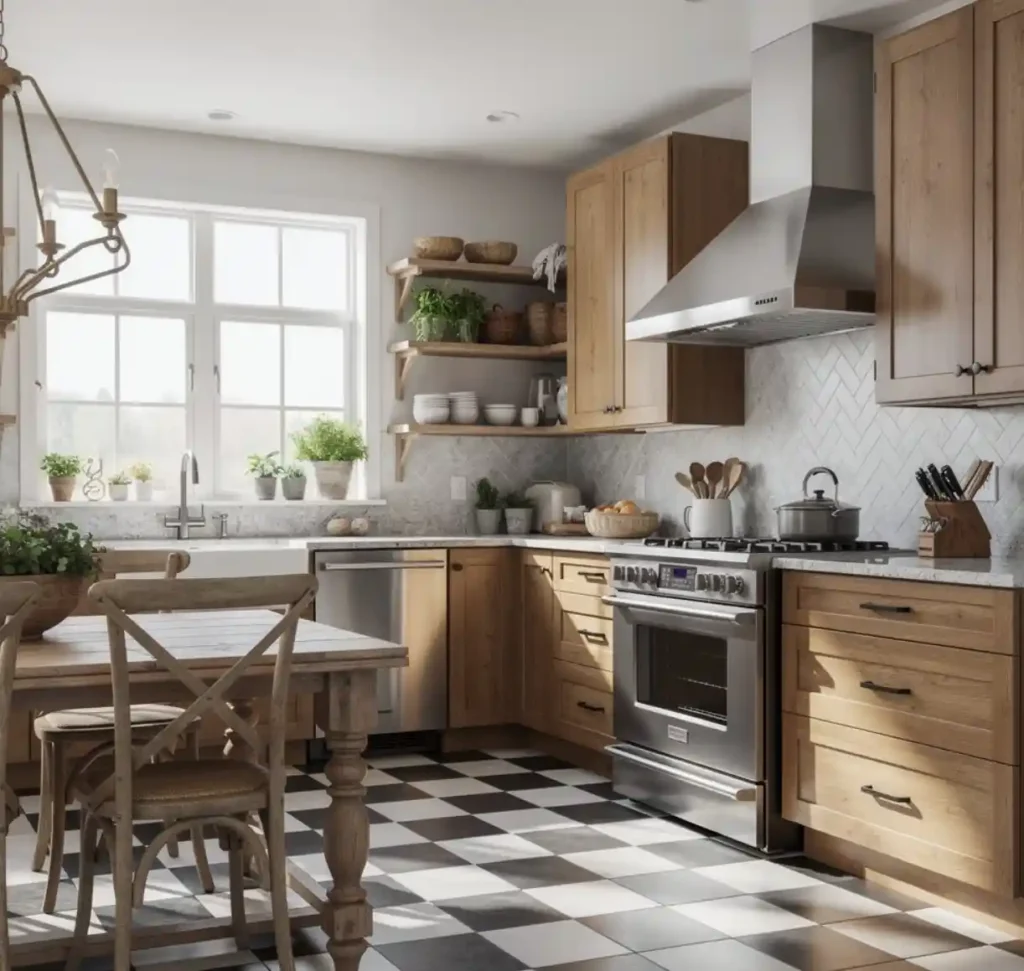 16-Kitchen Floor Idea