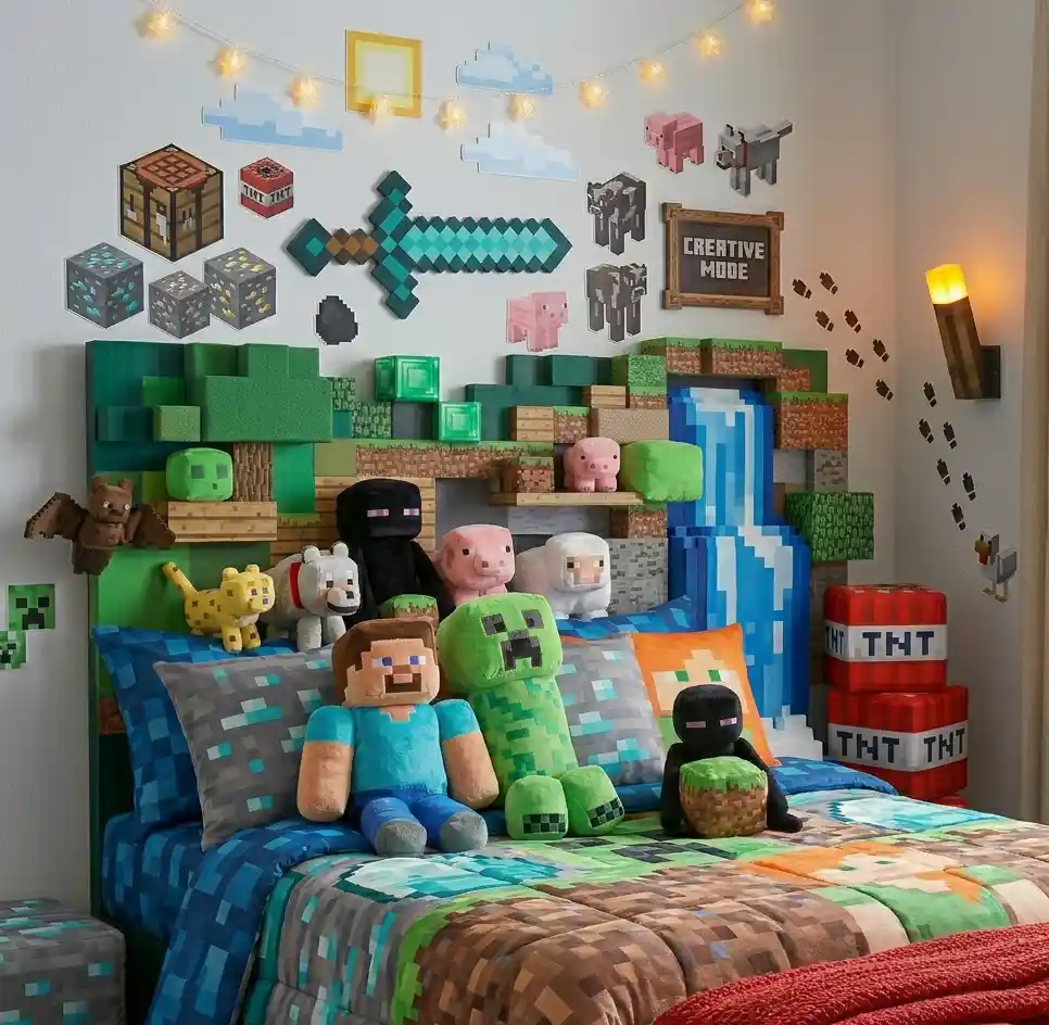 16-Minecraft Bedroom Idea