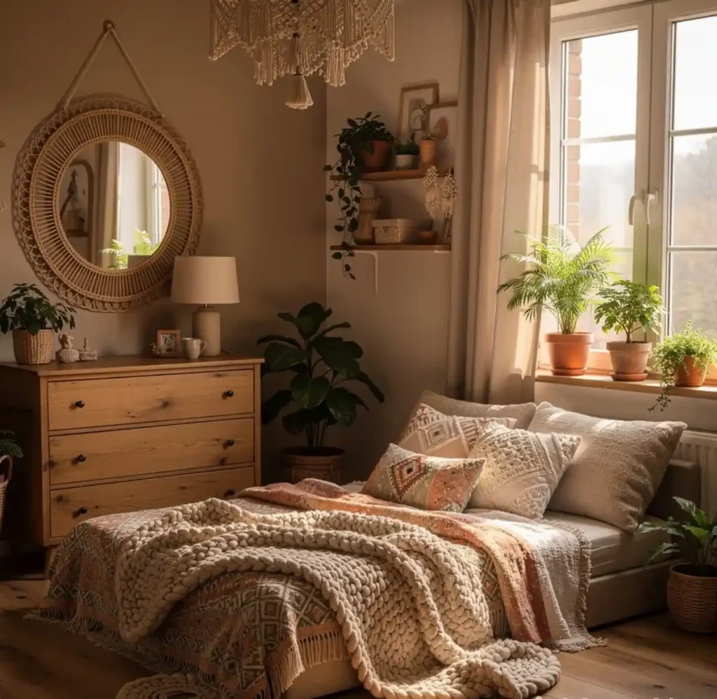 16-Modern Bohemian Bedroom Decor Idea