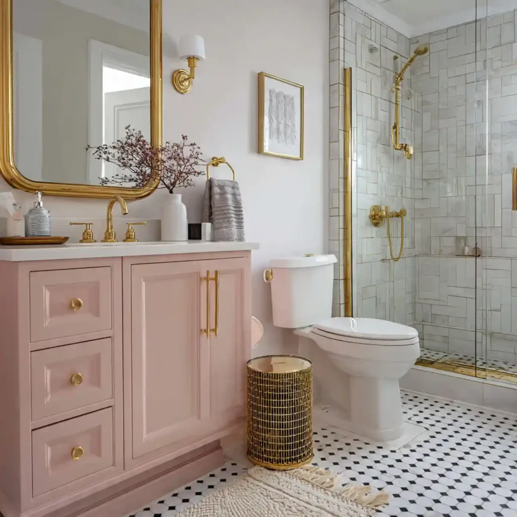 16-Stunning Pink Bathroom Idea