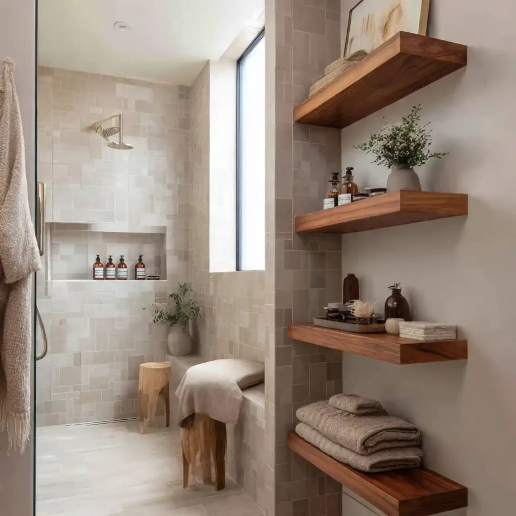 16-Walk-In Shower No Door Idea