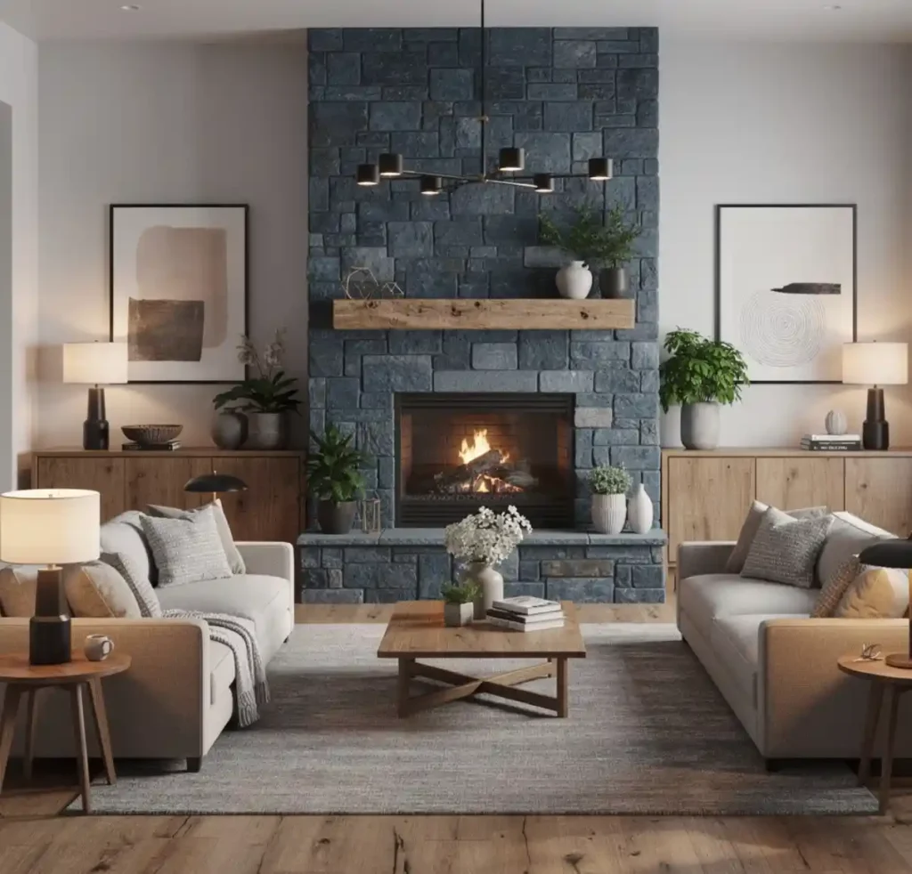 17-Blue Living Room Idea