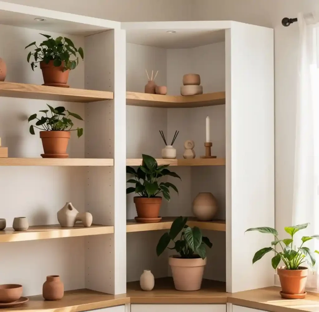 17-Built-In Shelves Living Room Idea