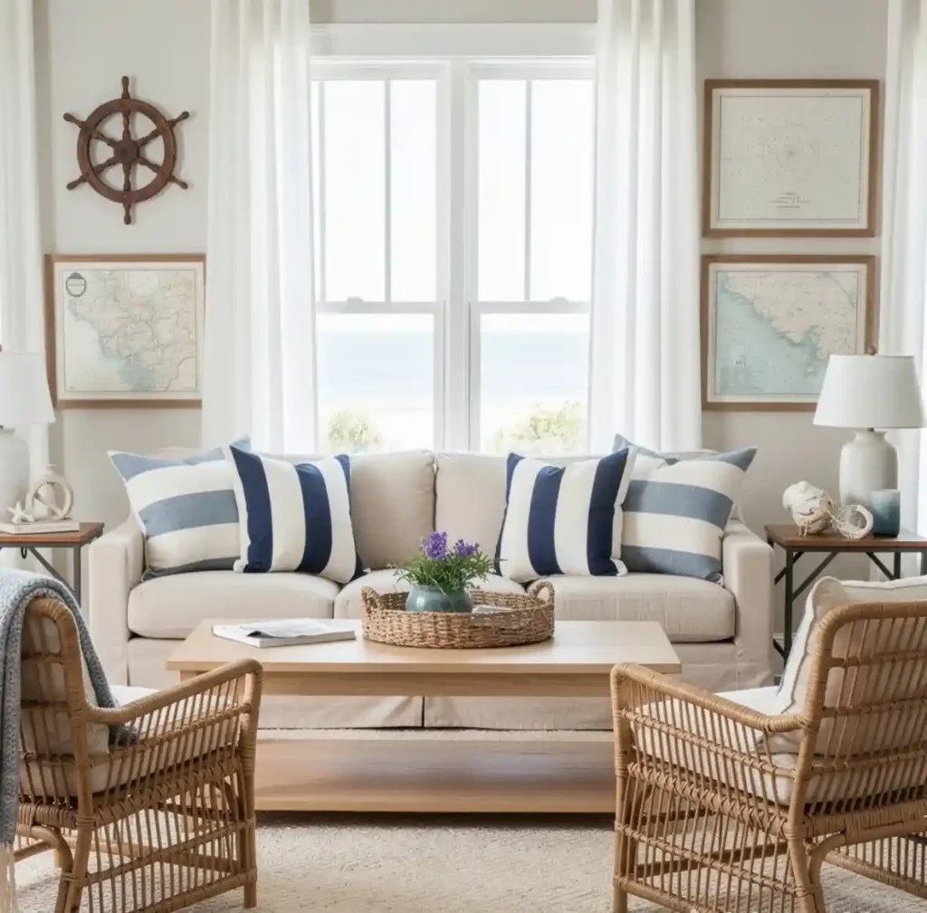 17-Coastal Living Room Idea