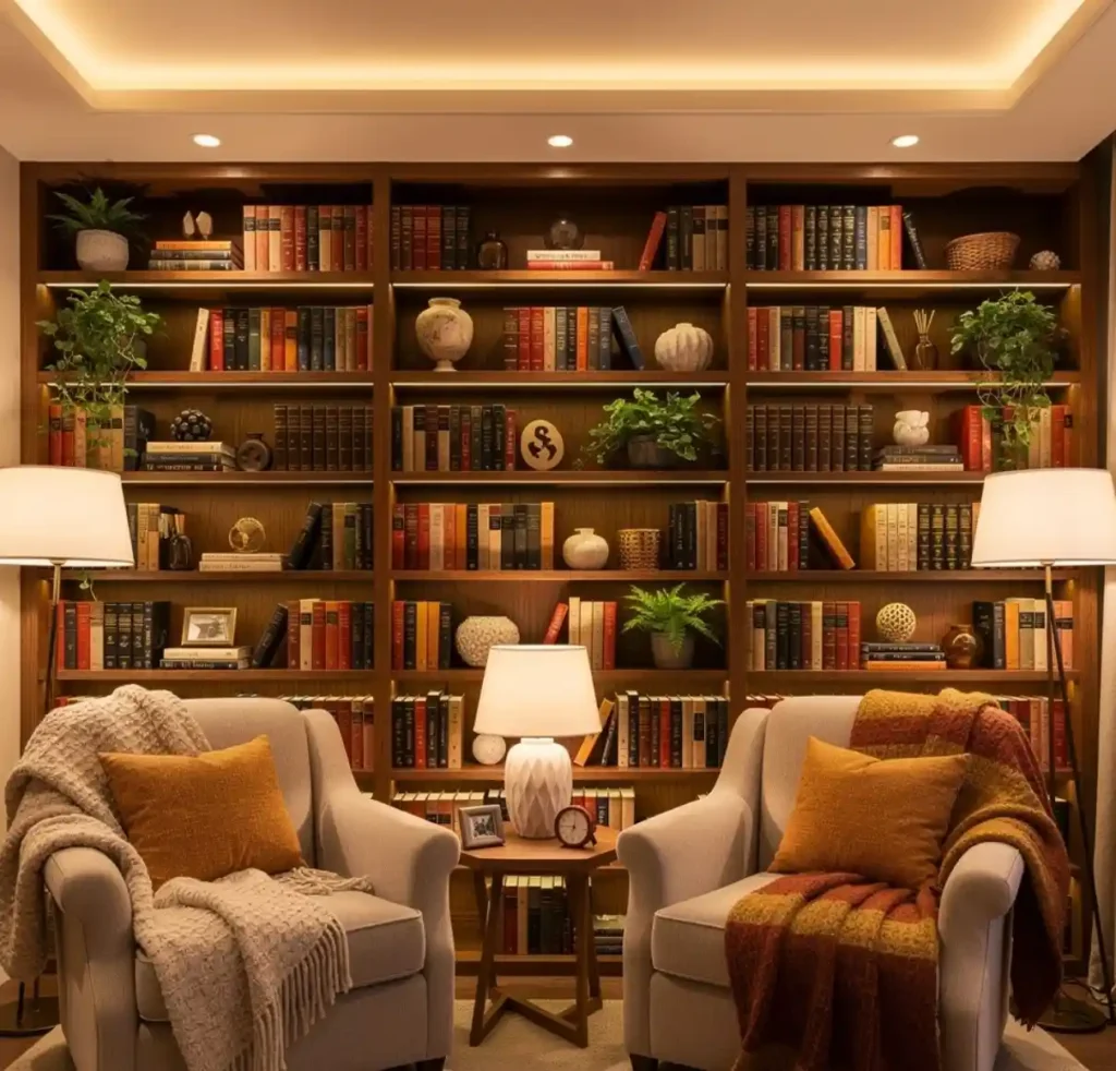 17-Creative Living Room Wall Idea
