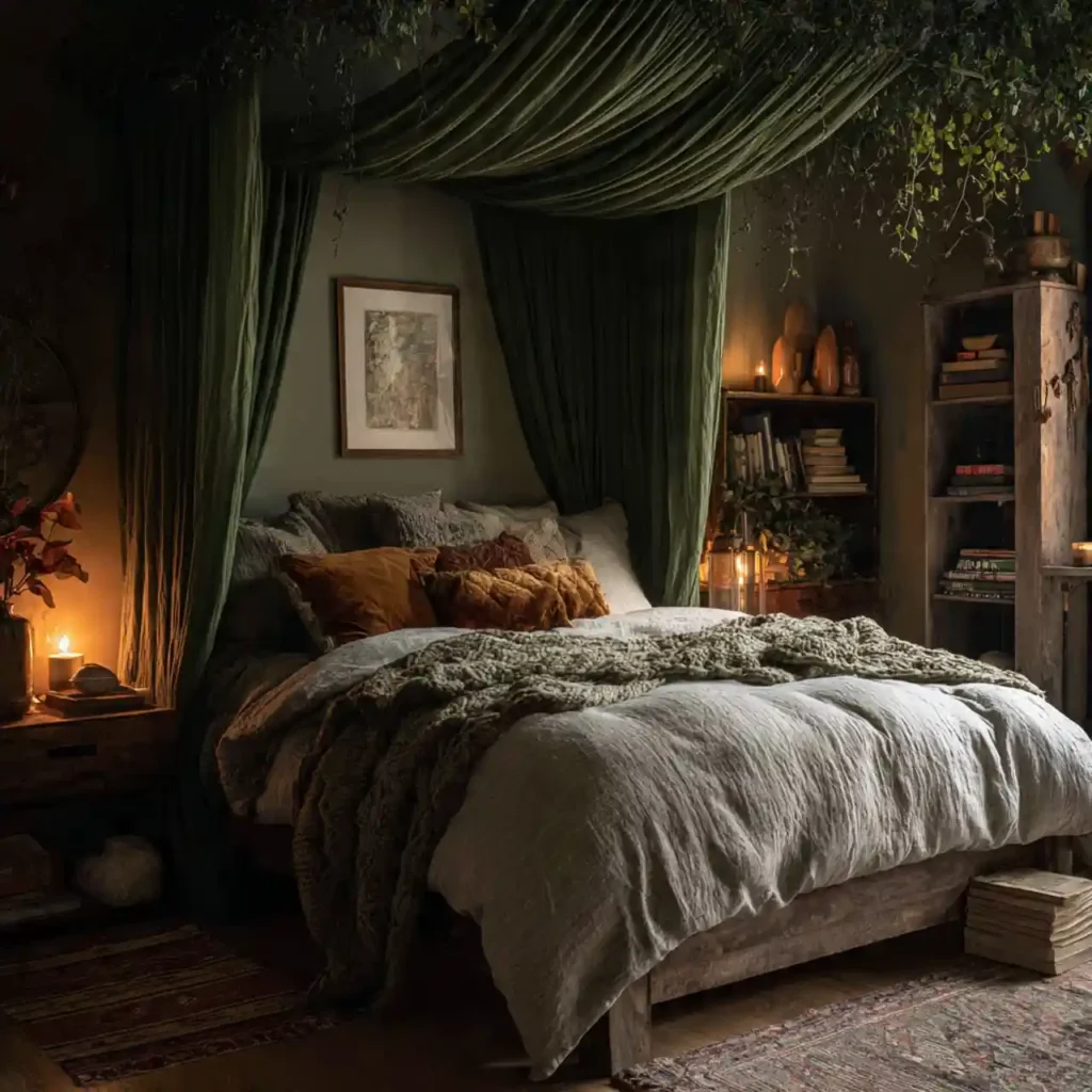 17-Green Bedroom Idea