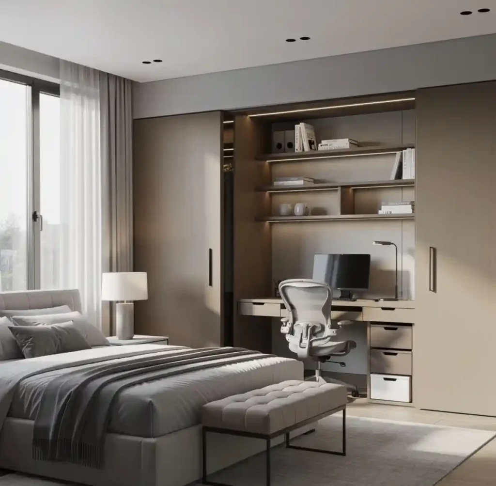 17-Inspiring Home Office in Bedroom Design