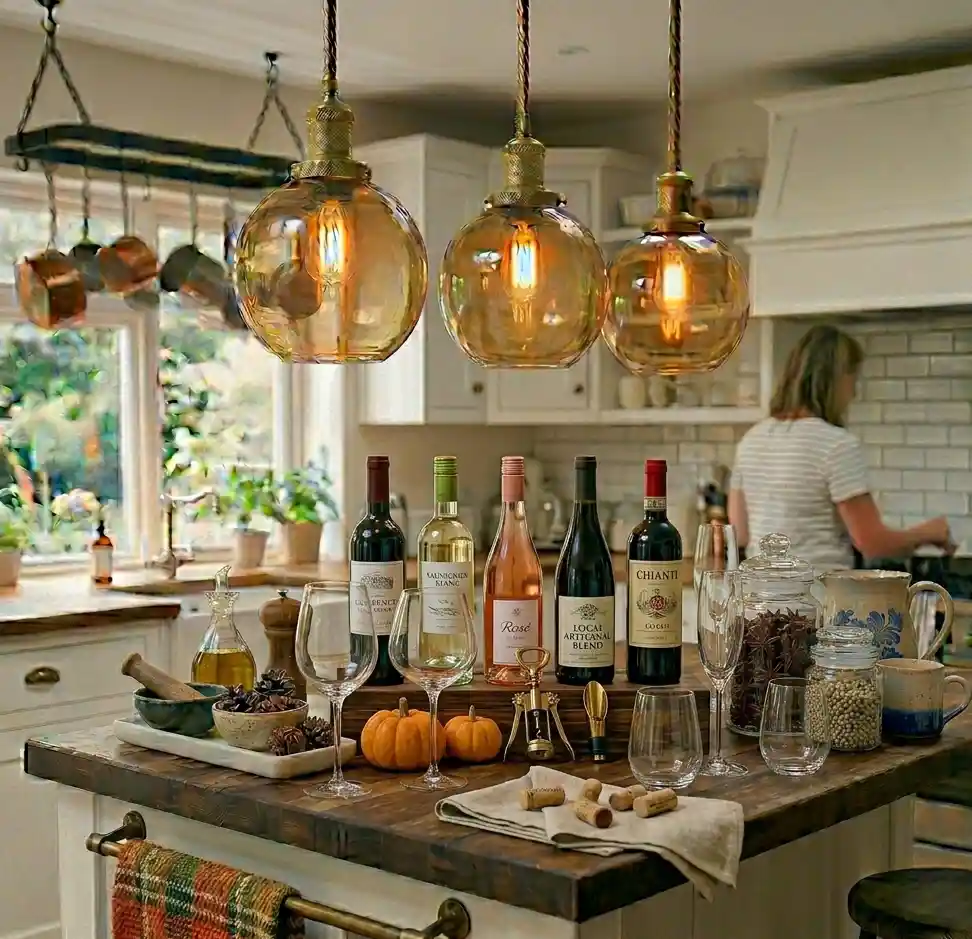 17-Kitchen Island Decor Idea