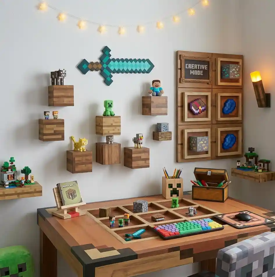 17-Minecraft Bedroom Idea