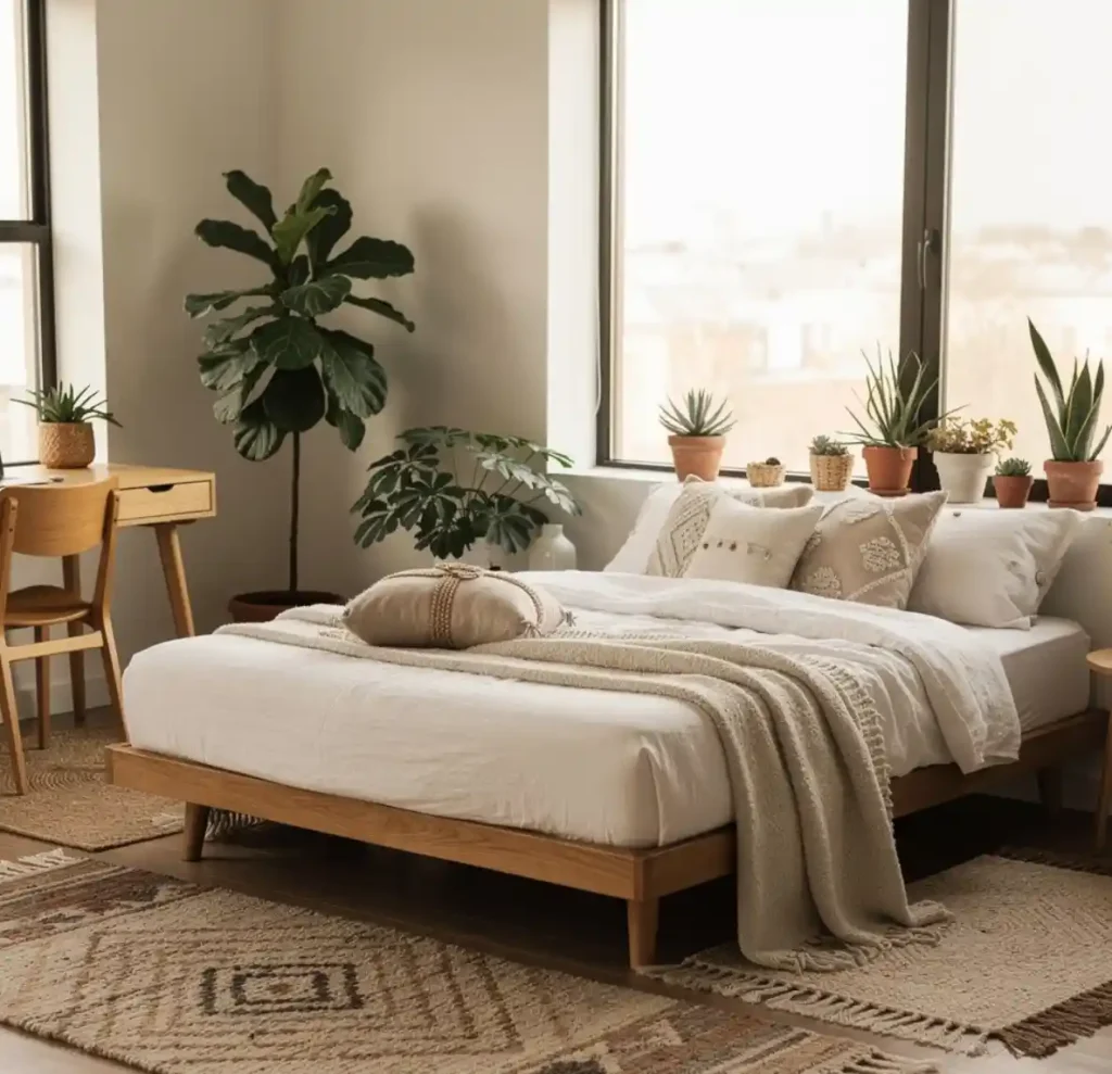 17-Modern Bohemian Bedroom Decor Idea