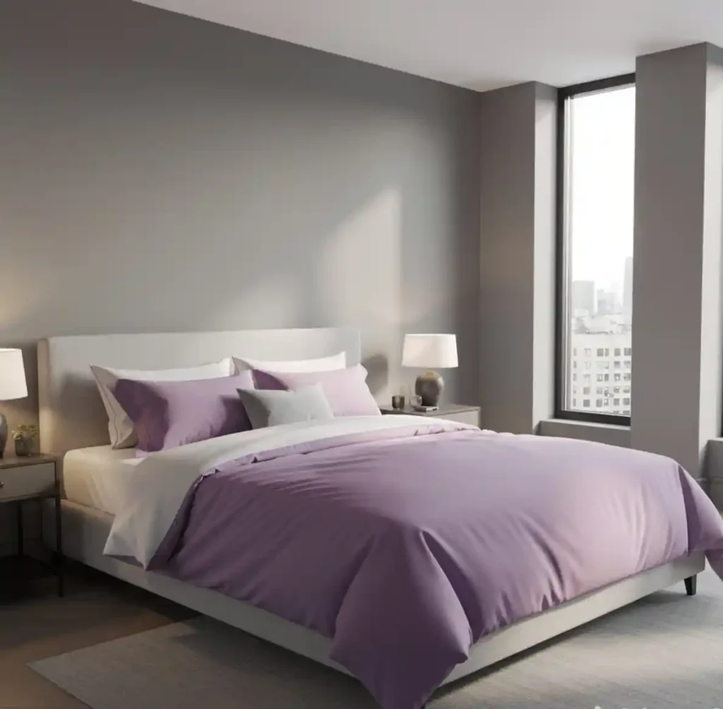 17-Purple Bedroom Idea