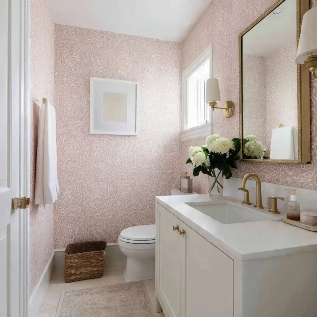 17-Stunning Pink Bathroom Idea